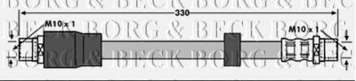 BORG & BECK bbh6891 -  Тормозной шланг